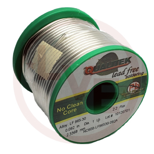 QUALITEK NC600-LF96530-092A SOLDER SAC305 .092DIA 2.2% NO CLEAN 1LB SP