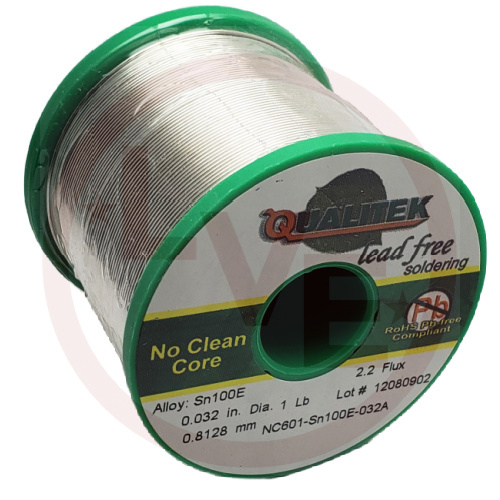 QUALITEK NC601-SN100E-032A SOLDER SN100E .032 DIA 2.2% NO CLEAN 1LB SP
