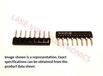 NIC NRN8I223G RESISTOR NETWORK 22K OHM 8P4R 2% SIP