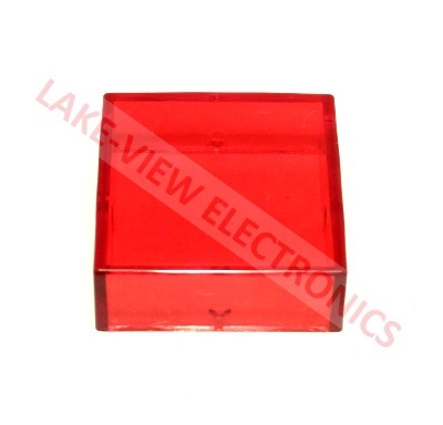 OSLO 12-1W1 INDICATOR LENS CAP RED TRANSPARENT