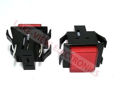 OSLO SGTA125V1C9 INDICATOR LAMP 125V RED NEON 1/4" Q.C. TERMINALS SNAP MNT