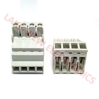 TERMINAL BLOCK 4POS 5.08P 90DEG IDC GREY