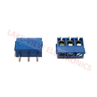 TERMINAL BLOCK 3POS 5P VERT PCB BLUE