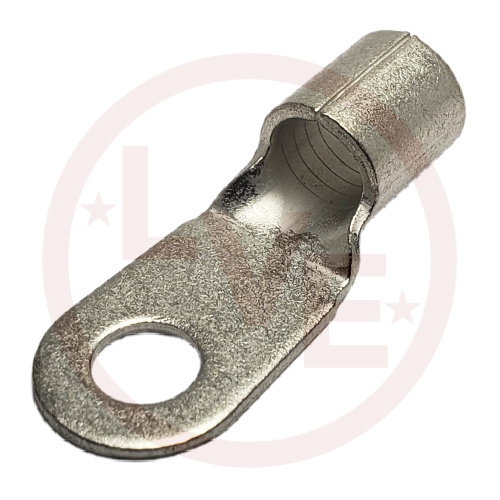 PANDUIT P4-14R-T TERMINAL RING 4 AWG 1/4" STUD LARGE WIRE NON-INSULATED