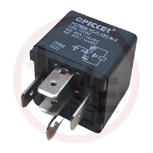 PICKER PC792A-1C-C-12C-N-X RELAY 12VDC 40A SPDT PLUG IN TYPE AUTOMOTIVE RELAY 5 TERMINAL