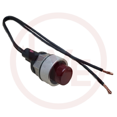 LITTELFUSE PL-118-RC000 INDICATOR PILOT LIGHT 12V RED INCAND 11/16" MNT STEM