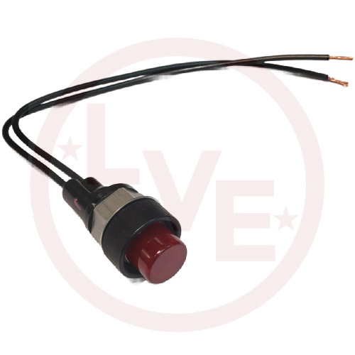 LITTELFUSE PL-118-RC001 INDICATOR PILOT LIGHT 12V RED INCANDESCENT 11/16" MNT STEM