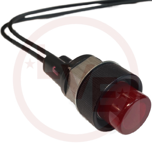 INDICATOR PILOT LIGHT 12V RED INCANDESCENT 11/16" MNT STEM