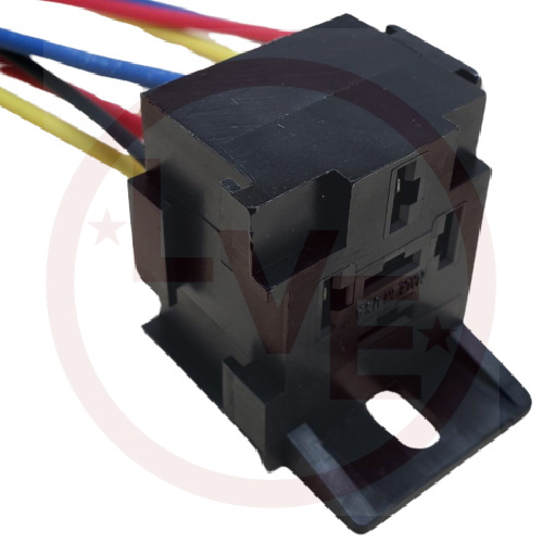 CUSTOM CONNECTOR PW-BR05-FW-00004 RELAY SOCKET SPDT 5 POS 12" LEADS W/BRK