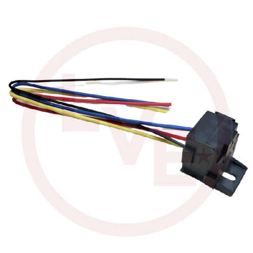 CUSTOM CONNECTOR PW-BR05-FW-00004 RELAY SOCKET SPDT 5 POS 12" LEADS W/BRK
