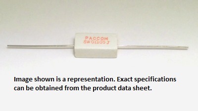 PACCOM WCR5 10 10 OHM 5W 5% AX CEMENT RESISTOR BULK