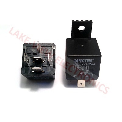 PICKER PC792A-1C-C1-24C-N-X RELAY 24VDC 40A SPDT PLASTIC BRACKET W/DUST COVER AUTOMOTIVE RELAY