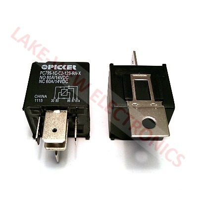 PICKER PC795-1C-C2-12S-RN-X RELAY 12VDC 80A SPDT METAL BRACKET SEALED W/RESISTOR AUTOMOTIVE RELAY