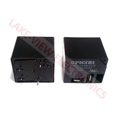 PICKER PTRH-1A-5S-T2-X RELAY 5VDC 30A SPST-NORMALLY OPEN SEALED PCB POWER RELAY