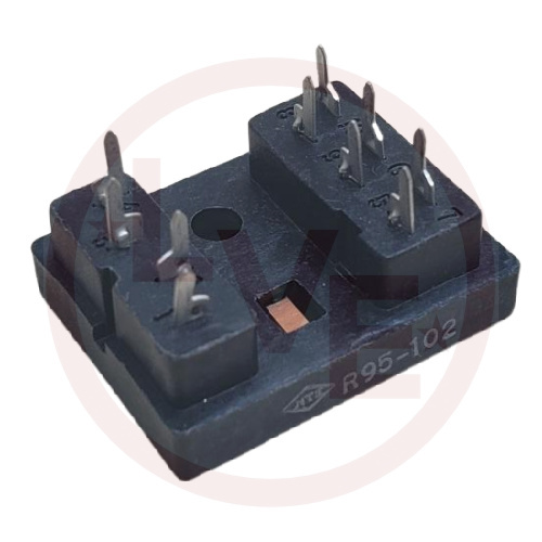 NTE R95-102 RELAY SOCKET 10-PIN BLADE PCB MOUNT