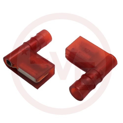 ABB RA2577F TERMINAL QDC FEMALE 22-18 AWG .250 X .032 FULLY INSULATED RED TIN PLATED