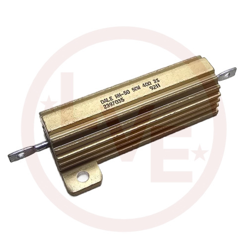 DALE RH05040R00HE02 RESISTOR 40 OHM 50W 3% CHASSIS MOUNT