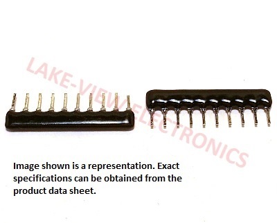 RECTRON RA09154G RESISTOR NETWORK 150K OHM 10P9R 2% SIP
