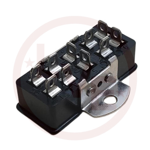 AZMEX S-3310-AB CONNECTOR SOCKET 10 POS 10A FEMALE PNL MNT