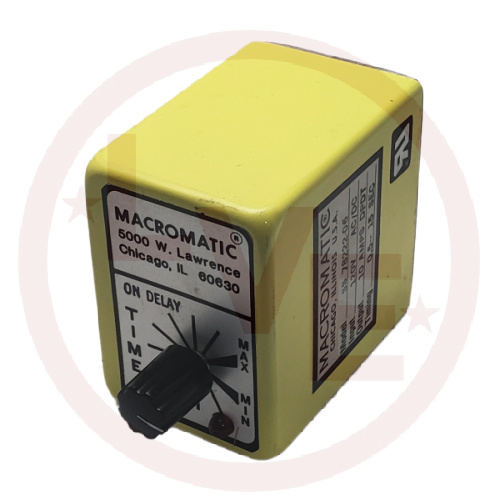 MACROMATIC SS-78222-06 RELAY TIMER 120V 10A DPDT 8 PIN OCTAL PLUG