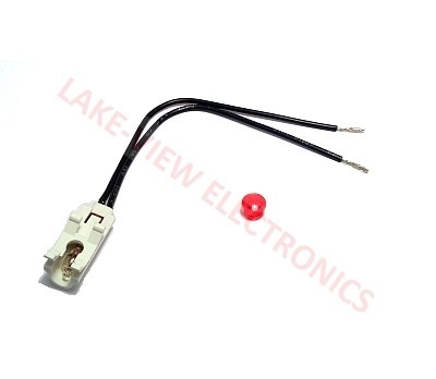 SOLICO 1050-1-0-0-2661 INDICATOR LAMP HOLDER 125V RED 6" LEADS 0.312" MNT HOLE PNL LIGHT