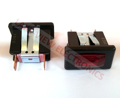 SOLICO 1350-4-20-11210 INDICATOR 125V RED NEON 0.250" Q.C. TABS PNL MT LIGHT
