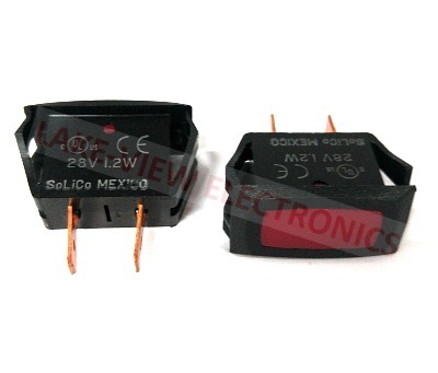 SOLICO 1539-4-20-12110 INDICATOR 28V RED INCAND 0.250" Q.C. TABS PNL MT LIGHT