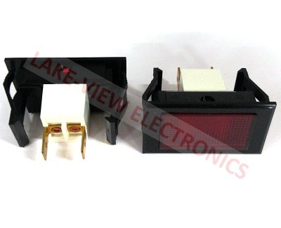 SOLICO 1650-4-03-13710 INDICATOR 125V RED NEON 0.250" Q.C. TABS PNL MT LIGHT
