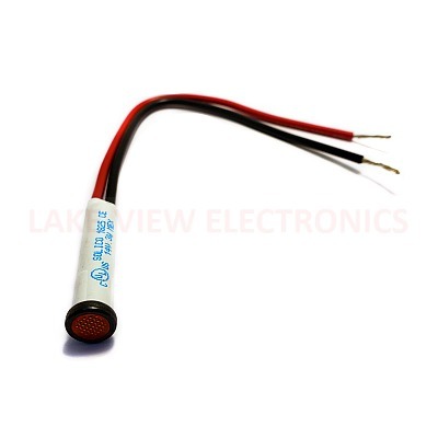 SOLICO 1812-1-13-20320 INDICATOR 14V AMBER LED 6" LEADS PNL MT LIGHT