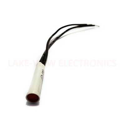 SOLICO 1850-1-10-20310 INDICATOR 125V RED NEON 6" BLACK LEADS PNL MT LIGHT