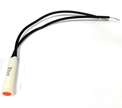 INDICATOR 125V AMBER NEON 6" LEADS PNL MT LIGHT