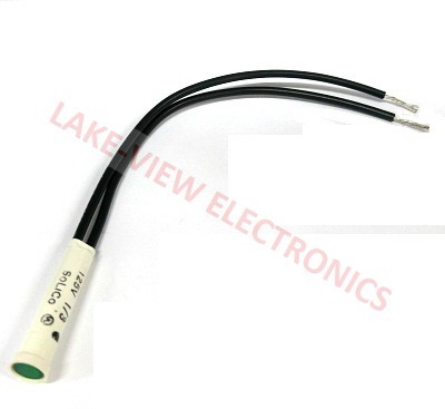 SOLICO 1850-1-10-20340 INDICATOR 125V GREEN NEON 6" LEADS PNL MT LIGHT