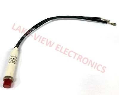 SOLICO 1850-1-12-21110 INDICATOR 125V RED NEON 6" LEADS PNL MT LIGHT