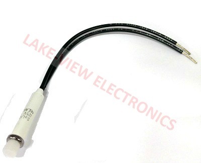 INDICATOR 125V WHITE NEON 6" LEADS PNL MT LIGHT