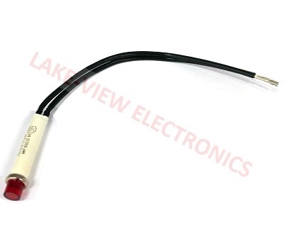 SOLICO 1850-1-12-21610 INDICATOR 125V RED NEON 6" LEADS PNL MT LIGHT