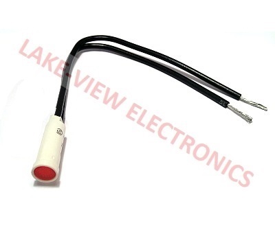 INDICATOR 14V RED INCAND 6" LEADS PNL  LIGHT