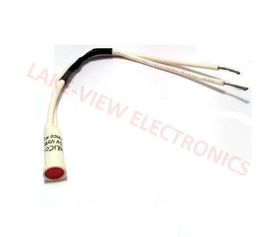 SOLICO 2150-1-10-20310 INDICATOR 125V RED NEON 6" LEADS PNL LIGHT