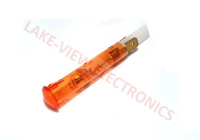 INDICATOR 125V AMBER NEON 0.187" Q.C. TABS PNL MT LIGHT