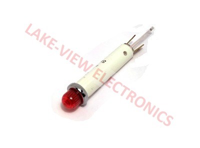 INDICATOR 28V RED LED 0.187" Q.C. TABS PNL MT LIGHT