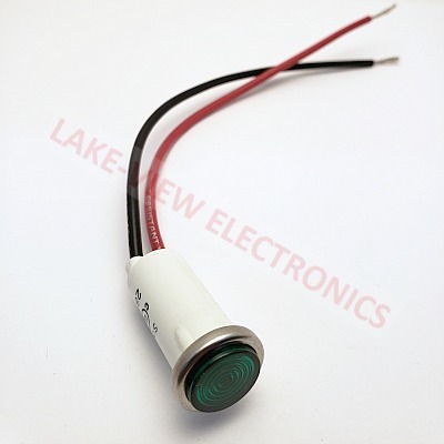 SOLICO 2813-1-11-37640 INDICATOR 28V GREEN LED 6" LEADS PNL MT LIGHT