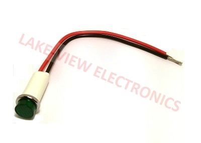 SOLICO 2813-1-12-38340 INDICATOR 28V GREEN LED 6" LEADS PNL MT LIGHT