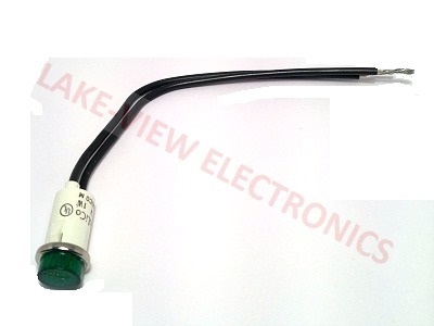 SOLICO 2935-1-11-38340 INDICATOR 14V GREEN INCAND 6" LEADS PNL LIGHT