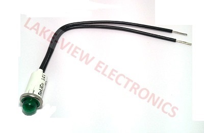 SOLICO 2935-1-11-40640 INDICATOR 14V GREEN INCAND 6" LEADS PNL LIGHT