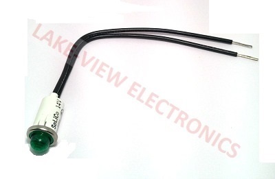 INDICATOR 14V GREEN INCAND 6" LEADS PNL LIGHT