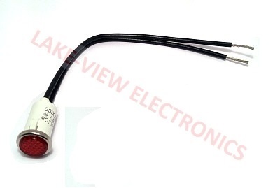 SOLICO 2939-1-11-37310 INDICATOR 28V RED INCAND 6" LEADS PNL LIGHT