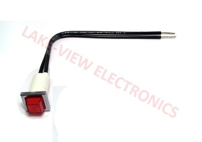 INDICATOR 28V RED INCAND 6" LEADS PNL LIGHT