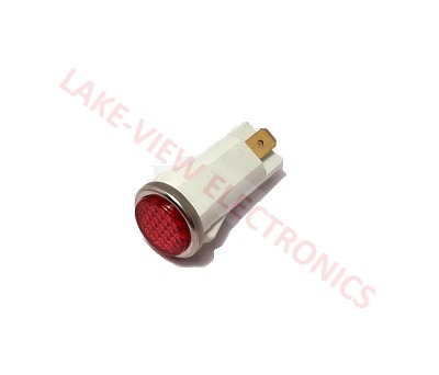 INDICATOR 14V RED INCAND 0.187" Q.C. TABS PNL LIGHT