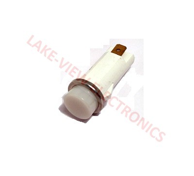 SOLICO 3035-3-11-38160 INDICATOR 14V WHITE INCAND 0.187" Q.C. TABS PNL LIGHT