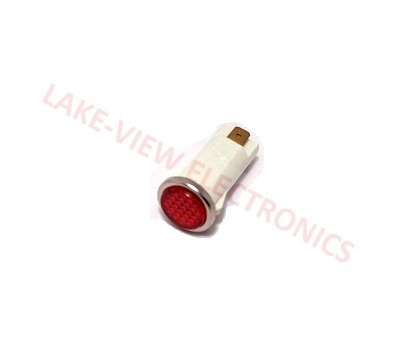SOLICO 3050-3-11-37310 INDICATOR 125V RED NEON 0.187" Q.C. TABS PNL LIGHT