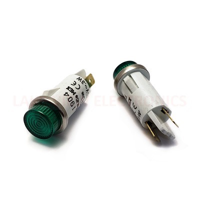 SOLICO 3050-3-11-38640 INDICATOR 125V GREEN NEON .187" TABS PNL LIGHT